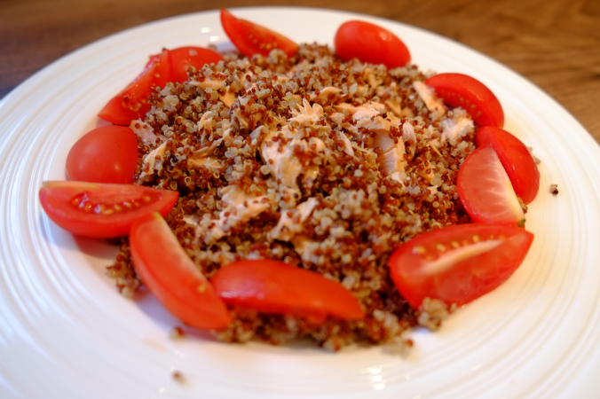 Salmon and quinoa by @recipesformax